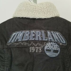 Grey Corduroy Timberland Winter Child's Jacket